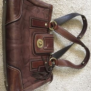 Coach leather purse handbag